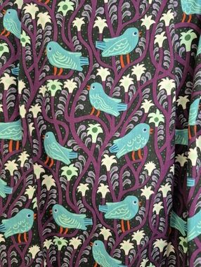 EUC Birds Of North America Midi Skirt, Pockets, Fits S-M